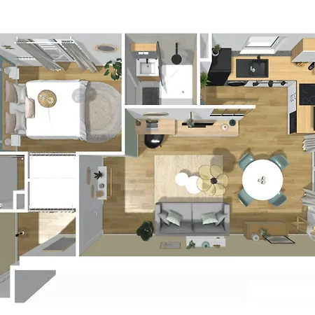 T2 Quartier Mermoz, 2 Places De Parking Privees Pamiers Exterior photo